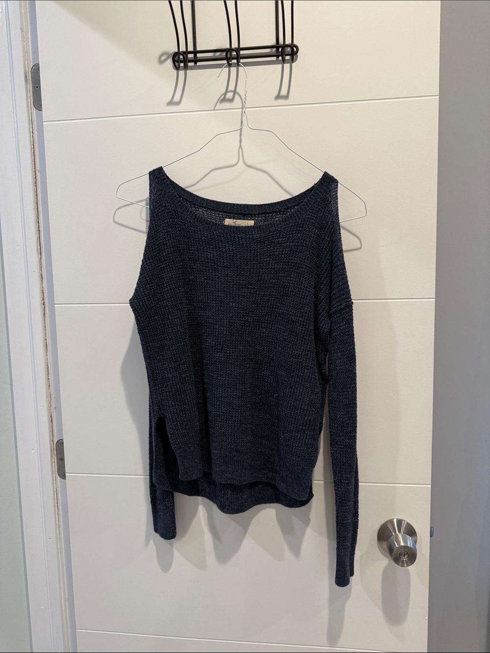Open shoulder sweater